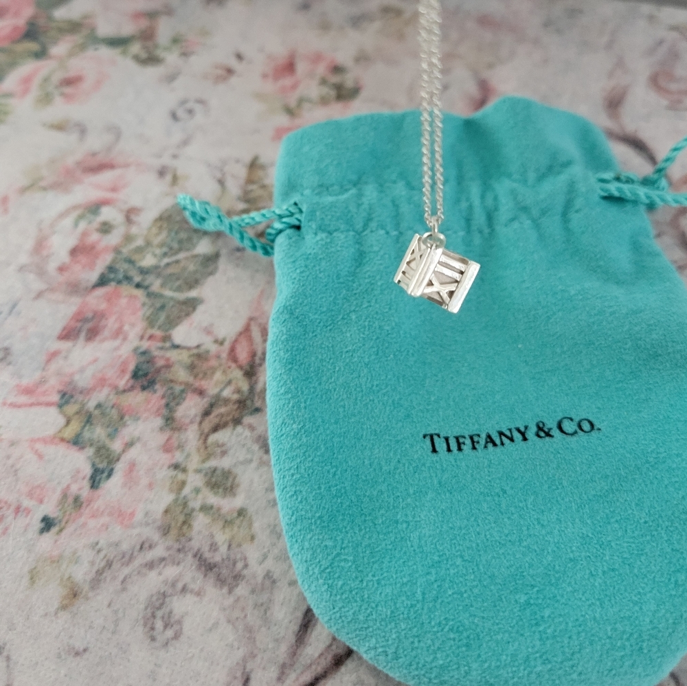 Tiffany & Co. Atlas Cube Necklace